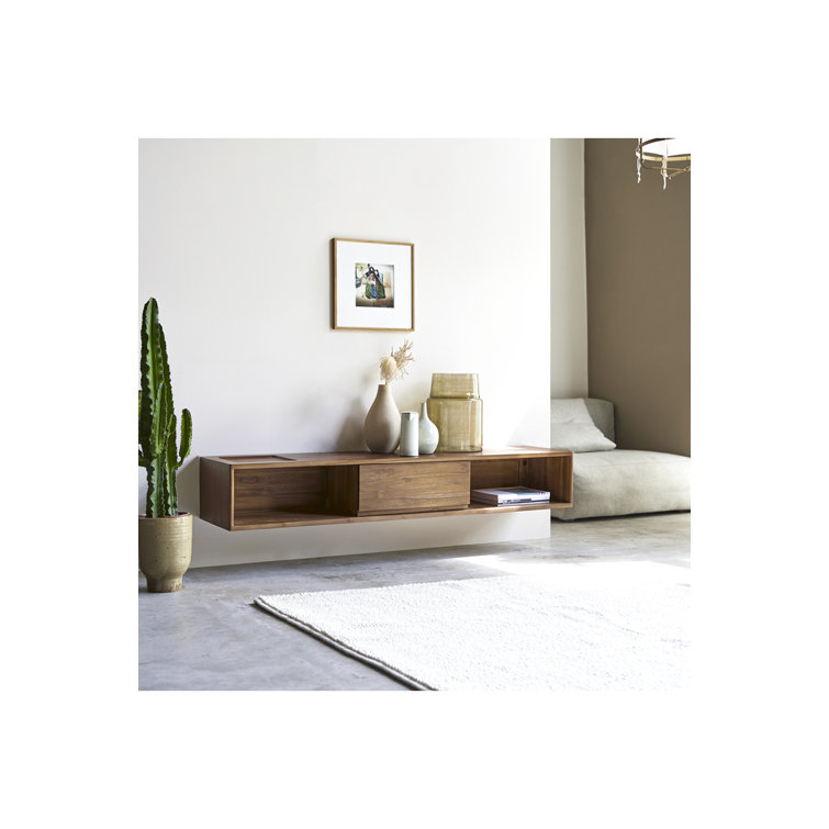 Tikamoon Circa Solid Wood Floating TV Stand for TVs up to 60" Wayfair